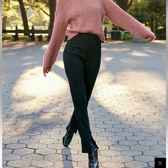 Lulus Like Black Trouser Pants size Large NWTs - Picture 1 of 7